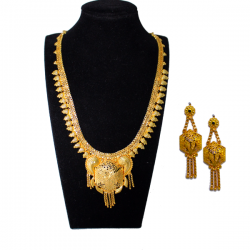 Trust Best 22K Gold Plated Long Necklace Set, TB35